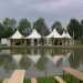 buiten evenement aankleding met bamboe